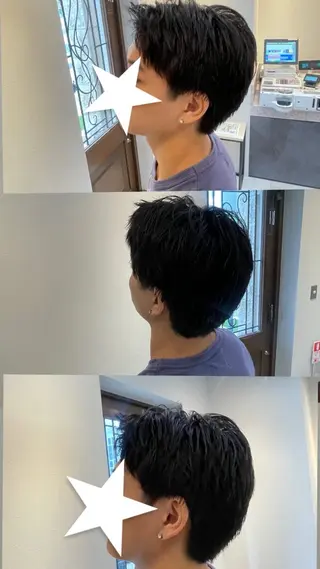 ショート メンズ 藤本遙/メンズカット /カラー🌟のヘアスタイル