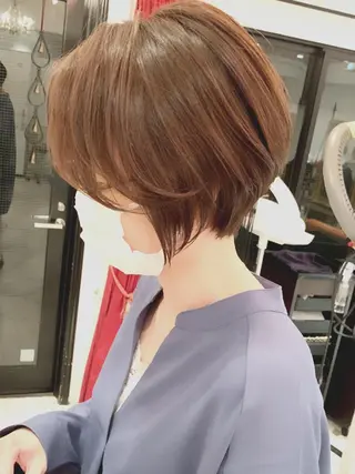 ショート カラー 大人女性ショート専門 tomodaのヘアスタイル