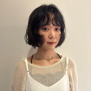 ショート パーマ 似合わせデザイン໒꒱ rioのヘアスタイル