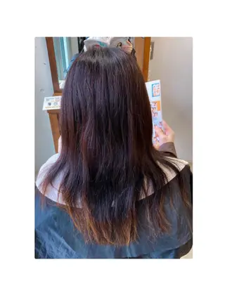 セミロング 伸びても可愛いカラー 愛甲竜佑のヘアスタイル