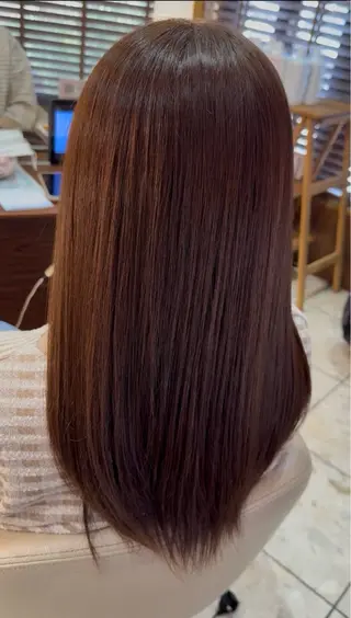 ロング カラー 中田 こころのヘアスタイル