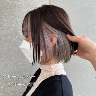 ショート カラー ブリーチ特化 梅田本多翔のヘアスタイル