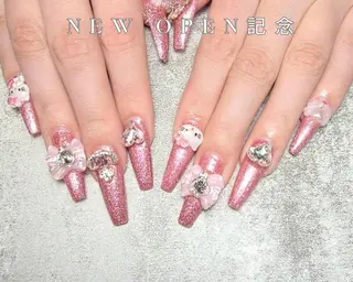 ネイル kazane長さだし フィルイン♡持ち込みのネイルデザイン