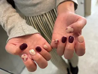 ネイル Mai :矢場町 ニュアンス🌿アートのネイルデザイン