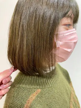 ミディアム カラー レイヤー/パーマ TAKUYAのヘアスタイル