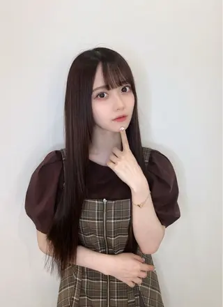 ロング カラー ヘアアレンジ 具志堅 良のヘアスタイル