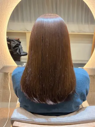 セミロング カラー mit セン北のヘアスタイル