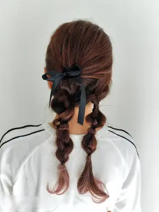 ロング ヘアアレンジ vizz SAKIのヘアスタイル
