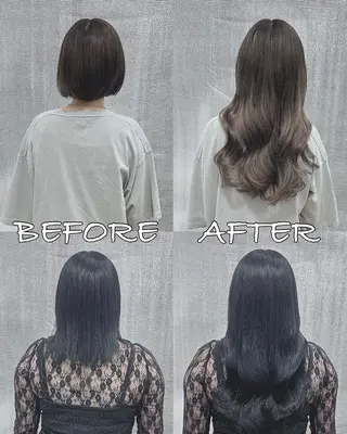 ロング カラー ヘアアレンジ LIP 大阪本店 エクステ MISAのヘアスタイル