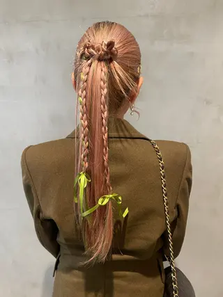 ロング ヘアアレンジ 🎀海外ヘア/表参道 Satone🎀のヘアスタイル