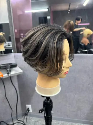 ショート カラー メンズ レイヤーカット 艶髪/西尾 幸樹のヘアスタイル