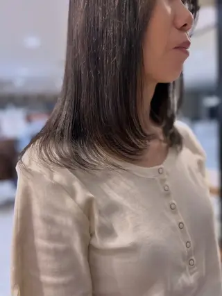 ミディアム ・ nanokaのヘアスタイル