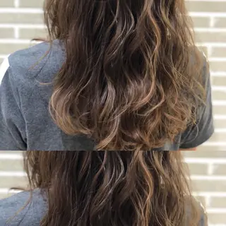 ロング カラー 山北 咲子のヘアスタイル
