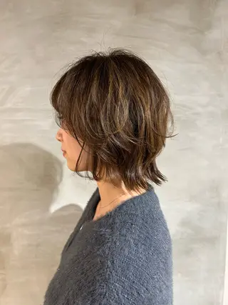 ミディアム カラーアンドケアリタ kitamuuuのヘアスタイル