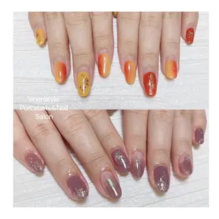 ミディアム ネイル 🐾enen style 🐾のネイルデザイン