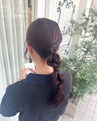 ロング カラー RuLaN AMIのヘアスタイル