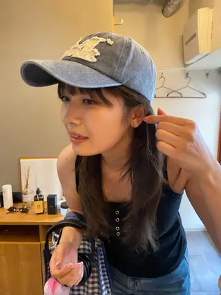 ロング みやけ ひなのヘアスタイル