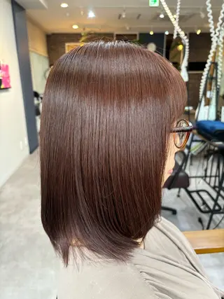ショート カラー ✨髪質改善カラー✨ ストレート☔脇田のヘアスタイル