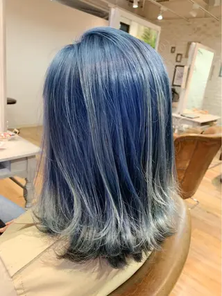 セミロング カラー エクステ KAZUMAのヘアスタイル