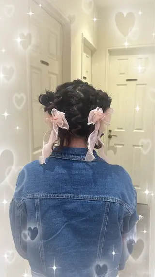 ヘアアレンジ 💖韓国カラー エクステmikotoのヘアスタイル