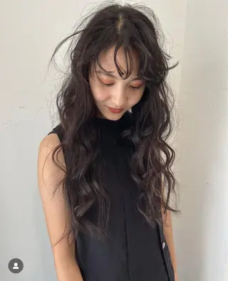 ロング パーマ HIBIKI/原宿 ハッシュカット🪄のヘアスタイル