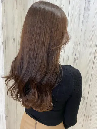 セミロング カラー ヘアアレンジ ネイル 夜23時まで予約🉑 reverieあきらのヘアスタイル