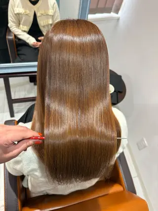 セミロング 🍊髪質改善🍊縮毛 矯正🍊濱野紗奈🍊のヘアスタイル