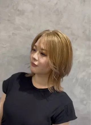 ミディアム カラー はやと【エクステ ×ブリーチ特化】のヘアスタイル