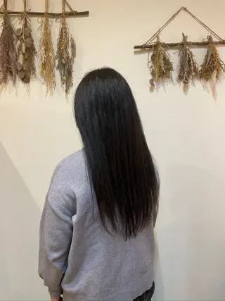 ロング 中村 樹菜のヘアスタイル