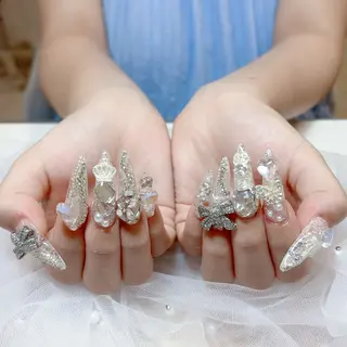 ネイル 🎀kira 長さだし💗モチ最高のネイルデザイン