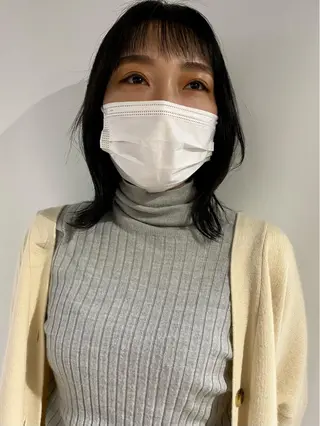 ミディアム カラー KOOKI スティードトーキョーのヘアスタイル
