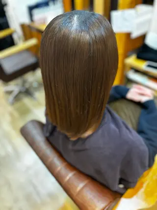 ミディアム 平野 竜大のヘアスタイル