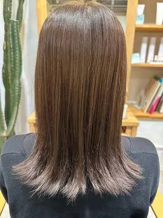 ミディアム カラー desirbeaux 横尾のヘアスタイル