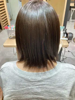 ミディアム ハッシュ・レイヤー ×髪質改善/松島大己のヘアスタイル