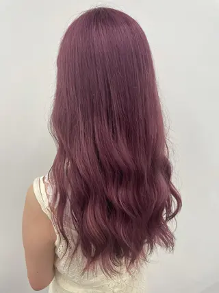 ロング カラー ヘアアレンジ ピンク・ベージュ🩰 カラー🫧とらのヘアスタイル