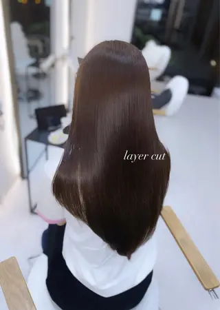 ロング カラー 艶髪・透明感カラー・ 韓国ヘア・Yuriのヘアスタイル
