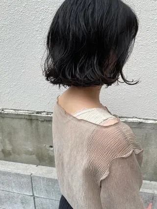 ミディアム ayane⭐️ボブ・ ショート・パーマのヘアスタイル