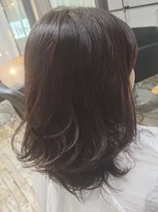 ミディアム カラー 〇21時〜カット専門 河野　恭太のヘアスタイル