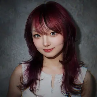 セミロング カラー ハイトーン/レイヤー しゅーたのヘアスタイル