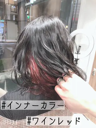 ミディアム カラー ヘアアレンジ メンズパーマ特化/ メッシュ/薫/店長のヘアスタイル