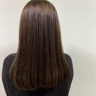セミロング 💜髪質改善/ 艶カラー/ミナ🩷のヘアスタイル