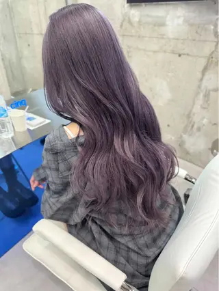 ロング カラー 原宿パーマ・カラー 小原隼人のヘアスタイル