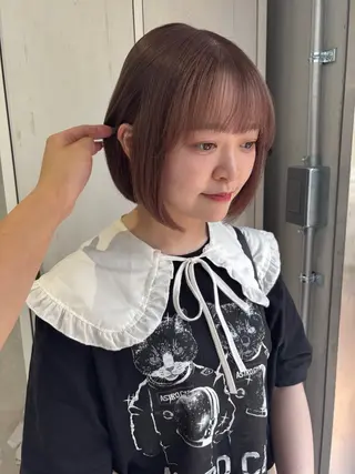 ショート カラー 玖須 綾音 /柔らかい海外ヘア♡のヘアスタイル