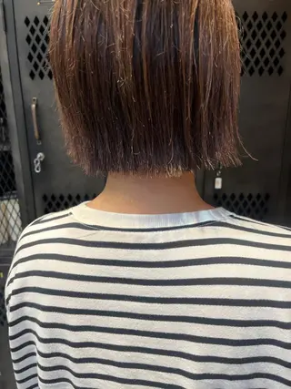 ショート カラー パーマ ヘアアレンジ メンズ キッズ ネイル マツエク・マツパ アイブロウ 久木原 ゆりのヘアスタイル