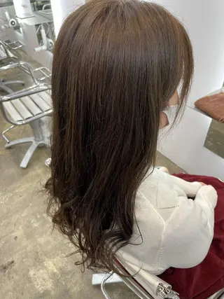 ロング カラー 韓国×網紅ヘア 🤍りん🤍のヘアスタイル