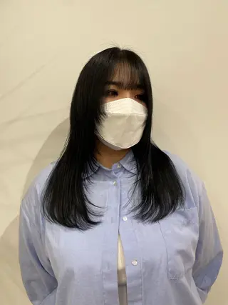 ロング カラー パーマ ヘアアレンジ くびれレイヤー/艶 カラー　MADOKAのヘアスタイル