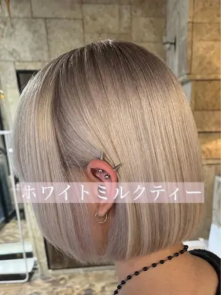 ミディアム カラー パーマ メンズ 𝑹𝒆𝒊𝒚𝒂 🥀/名駅/艶カラーのヘアスタイル