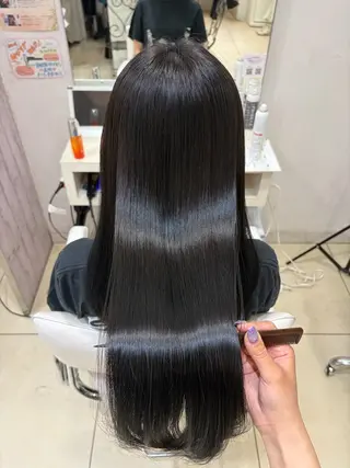 セミロング 【髪質改善カラー】 あむ·. ⟡ 🖤のヘアスタイル