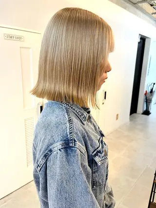 ショート カラー ダブルカラー メンズパーマ大成のヘアスタイル