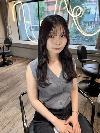 セミロング 【天満1艶髪】潤艶/ 髪質改善🌹釣本竜哉のヘアスタイル